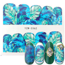 2022 New Nail Art Water Decals Small Fresh Style Nail Sticker Leaves Design Full Wraps Transfer Foil Nails Decoration 2024 - buy cheap