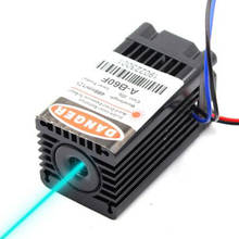 Módulo de diodo laser de ponto azul-sky com ventilador de modulação ttl/diy, 488nm 80mw 12v 2024 - compre barato