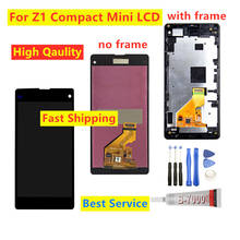 4.3" For Sony Z1 Compact Mini D5503 M51w z1mini LCD Display Touch Screen Digitizer Assembly With Frame For Sony Z1 Mini LCD 2024 - buy cheap