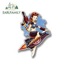 EARLFAMILY 13cm x 9.5cm for Nuka Fallout Pin Up Girl Cartoon Oem Car Stickers Vinyl JDM Bumper Trunk Truck Graphics Fine Decal 2024 - buy cheap