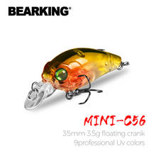 BEARKING Top Wobblers fishing lures crankbaits minnow quality professional Fishing hooks baits 3.5cm 3.5g Fishing tackle 2024 - buy cheap