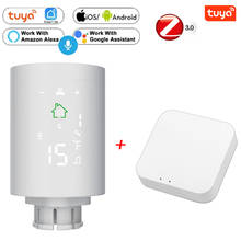 ZigBee3.0 Wifi Smart Home Actuator Thermostatic Radiator Valve Tuya Temperature Controller Voice Control Google Home Alexa 2024 - buy cheap