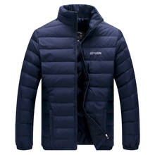 Big Size 2019 White Duck Down Men's Winter Jacket Ultralight Down Jacket Casual Outerwear Snow Warm Fur Collar Brand Coat Parkas 2024 - buy cheap