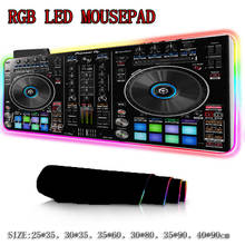 Mairuige-alfombrilla de ratón RGB para juegos de mesa, Teclado retroiluminado con LED, para DJ, gran tamaño 2024 - compra barato