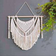 Macrame Wall Tapestry Hanging Boho Decor Home Geometric Art Decor Wedding Mother Day Gifts 2024 - buy cheap