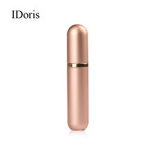 IDoris perfume vaporizers 5ml Portable Mini Perfume Glass Bottle Travel Aluminum Spray Atomizer Empty Metal Parfume Atomiser 2024 - buy cheap