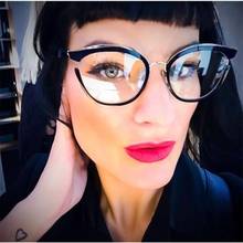 Fashion Glasses Frame Classic Round Women's PC+Metal Optical Glasses Transparent Computer Round Eyeglasses Frame Myopia Nerd 2024 - buy cheap