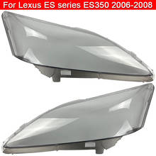 Tampa de farol automotivo para lexus es series es350 2004-2012, lâmpada de vidro, proteção para farol dianteiro 2024 - compre barato