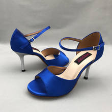 8.5cm heel Latin Dance Shoes  women Salsa shoes pratice shoes comfortable shoes MS6205SPS  High heel low heel dropshipping 2024 - buy cheap
