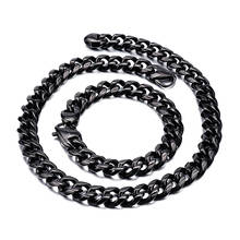 European and American 316 stainless steel Cuban chain accessories  fashion men's necklace 2024 - buy cheap