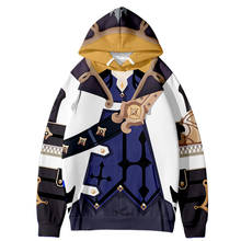 Genshin impacto albedo 3d moda outono winer terno hoodies streetwear roupas jovens kawaii japão 2024 - compre barato