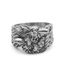 Viking Men odin raven Huginn and Muninn Stainless steel Ring Nordic jewelry With Valknut Gift Bag 2024 - buy cheap