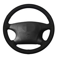 Car Steering Wheel Cover DIY Hand-stitched Black Suede For Toyota Avalon Camry Highlander 2001-2004 Vios Corolla EX 2000-2006 2024 - buy cheap