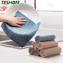 1pc New Kitchen Anti-grease Wiping Rags Efficient Super Absorbent Microfiber Cleaning Cloth Washing Dish Kitchen Cleaning Towel 2024 - buy cheap