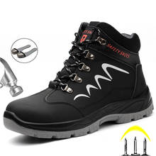 Botas de trabajo con punta de acero para hombre, zapatos de seguridad indestructibles, a prueba de perforaciones, de invierno, 2020 2024 - compra barato