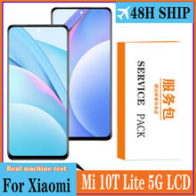 6,67 'ЖК экран с рамкой для XIAOMI MI 10T Lite 5G дисплей, сенсорный экран, дигитайзер, для сборки, запасные части для Xiaomi mi 10t lite 5g с ЖК-дисплеем 2024 - купить недорого