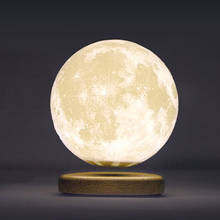 Modern Art 3D Printing Moon Floating Lamp Planet Desk Lamp Study Bedside Lamp 2024 - buy cheap