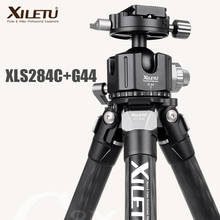 XILETU XLS-284C + G44 Профессиональный штатив из углеродного волокна 360 градусов панорамная шаровая Головка Для цифровой Dslr камеры/видео 2024 - купить недорого