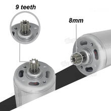 Turmera rs550-motor para furadeira elétrica sem fio, 12v, 10.8v, 14.4v, 18v, 21v e 25v, com 9 dentes e 12 dentes, chave de fenda de reposição 2024 - compre barato