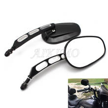 Motorcycle Universal Rear View Side Mirrors For Harley Road King Touring XL883 Sportster 1200 XL1200C Fatboy Dyna Softail 8MM 2024 - buy cheap