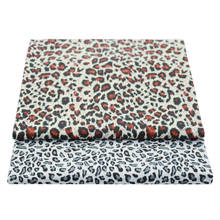 Booksew-tela 100% de algodón con estampado de leopardo, tejido teñido gris para costura, tejido de retales, DIY 2024 - compra barato