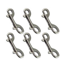 5Pcs Durable Stainless Steel 90mm Double Ended Clip Hook Bolt Snap Scuba Diving Buckle Diving Kayak Paddle Leash Accessories 2024 - buy cheap