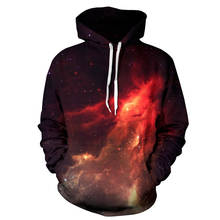 Men Hoodies Space Galaxy 3d Sweatshirts Couple Hoodies With Hat Print Stars Nebula Autumn Winter Loose Thin Hooded Hoody Tops 2024 - buy cheap
