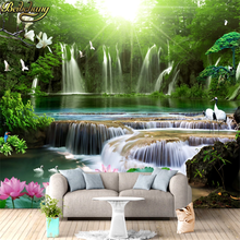 beibehang landscape Photo Wallpaper Mural Modern background wall paper romantic Custom running water　mural wallpaper for walls 2024 - buy cheap