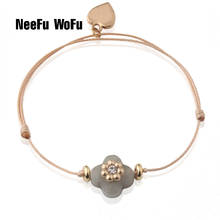 NeeFuWoFu Natural stone Bracelets manual Rope Bohemia de Madera Pulseira Estrela de Cinco Pontas adjustable Bracelet Perles 2024 - buy cheap