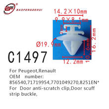 Hebilla de tira de desgaste de puerta para Peugeot,Renault 856540,71719954,7701049270,8251en * Cierre de Clip antiarañazos para puerta 2024 - compra barato