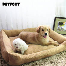 Plus Size Large Dog Bed Kennels Mats Soft Fleece Breathable Pet Dog Puppy Winter Warming Bed Cushion House Washable Pet Products 2024 - buy cheap