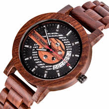 DODO DEER-Reloj de madera de cuarzo para hombre, cronógrafo informal, creativo, con indicador de fecha, regalo, envío gratis 2024 - compra barato