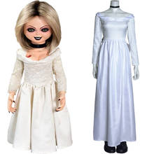 Bride of Chucky Cosplay Costumes Long Dress Outfits Halloween Carnival Suit 2024 - buy cheap