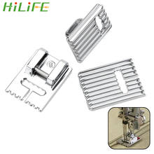 HILIFE Sewing Machine Accessories Home Supplies Making Pleat Tank Presser Feet Grooves Sewing Machine Foot 2024 - buy cheap