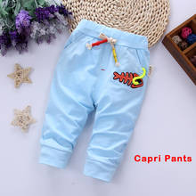 IENENS Baby Boy Girls Cotton Bottoms Fashion Toddler Infant Boys Casual Mid Pants Kids Knee Length Trousers Cartoons 2024 - buy cheap