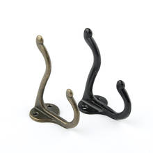 Ganchos de bronce antiguo de aleación para pared, accesorios para muebles, sombrero para percha, percha, bata, ganchos para baño o cocina, 1/2 uds. 2024 - compra barato