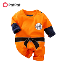 PatPat-monos de manga larga para bebé, 100% algodón, estilo Kungfu, naranja, una pieza, Otoño e Invierno 2024 - compra barato