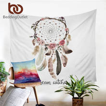 BeddingOutlet Hipster Watercolor Tapestry Dreamcatcher Feathers Wall Hanging Bohemian Art Carpet Decorative Tapestry 2 Sizes 2024 - buy cheap