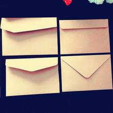 Free shipping 100pcs 160*110mm Vintage Envelope Side Flat Angle Big Triangle Leather Invitation Letter wedding Invitation Gift 2024 - buy cheap