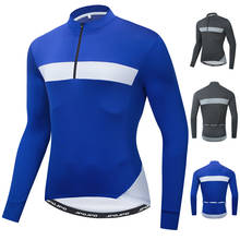 Pro Team-Camiseta de Ciclismo para Hombre, Maillot de manga larga con media cremallera, para bicicleta de montaña, con 3 bolsillos traseros, 2021 2024 - compra barato