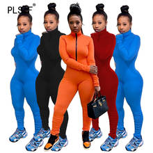 Solid Color Skinny Rompers Full Sleeve Sexy Club Rompers Woman Jumpsuit Ladies Sexy Overalls 2024 - buy cheap