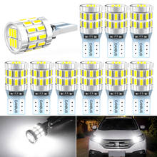 Um pacote t10 led canbus lâmpadas para bmw audi mercedes w5w interior do carro leitura luzes de estacionamento branco azul vermelho amarelo nenhum erro 2024 - compre barato