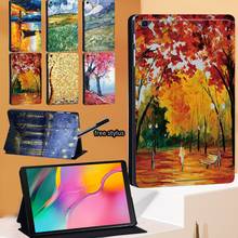 Paint Series Flip Tablet Case For Samsung Galaxy Tab A 8.0 9.7 10.1 10.5/A  A6 10.1/S5e 10.5/S6 Lite10.4/A7 10.4 2024 - buy cheap