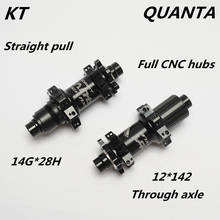 KT QUANTA THROUGH AXLE 12*142 28H straight pull rear hub, Moutain bike through axle hub135QR 28H MTB straight pull rear hubs 2024 - buy cheap