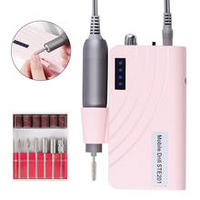 Portátil recarregável 30000rpm manicure máquina elétrica arquivo de unhas ferramentas da arte do prego pedicure manicure conjunto para broca do prego bits 2024 - compre barato