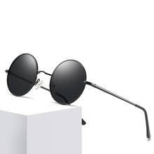 Men Polarized Sunglasses Retro Round Alloy Frame Sun Glasses Ladies Fashion 2020 Rays Brand Designer Colorful Driving Sunglasses 2024 - buy cheap