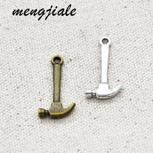 20pcs wholesale Vintage Hammer Charms Alloy Metal Pendants For DIY Jewelry Accessories Making 25*13mm 2024 - buy cheap