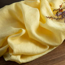 Высокое качество льняной ткани гусиный желтый tissu высокого качества Халат платье брюки рубашка пальто ткани 2024 - купить недорого