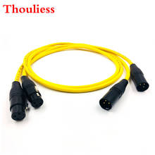 Thouliess  XLR Balacned Audio Cable 3pin XLR Male to Female Amplifier Interconnect Cable with VDH Van Den Hul 102 MK III Cable 2024 - buy cheap