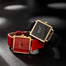 2020 Fahion Lovely Women's Watches Elegant Leather Belt Analog Quartz Square Wrist Watches Female Reloj Mujer Clock Montre Femme 2024 - buy cheap